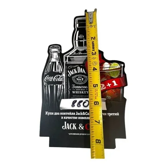 VTG JACK DANIELS Old No 7 Leather Book Whiskey Drink Menu And Jack And Coke Sign - Picture 4 of 10